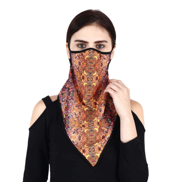 Designer Scarf Unisex Stylish Bandana Reusable Face Mask 2 layers Wind Motorcycle Mask for Dust Cover UV Protection