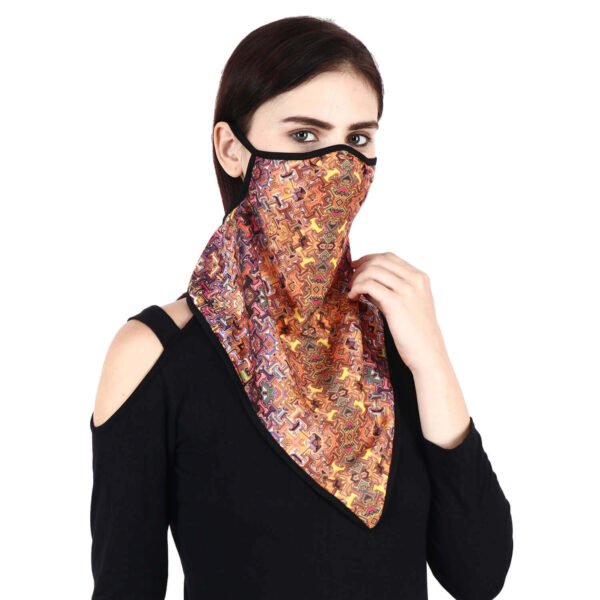 Designer Scarf Unisex Stylish Bandana Reusable Face Mask 2 layers Wind Motorcycle Mask for Dust Cover UV Protection