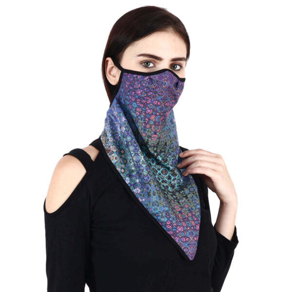 06 Beautiful Designer Unisex Fabric Face Mask with Ear Loops for Men Women Girl & Kids Reusable & Washable Hazelglow Face Cover Scarf IMG_9108 copy Unisex Stylish Bandana Reusable Face Mask Washable Scarf UV Protection