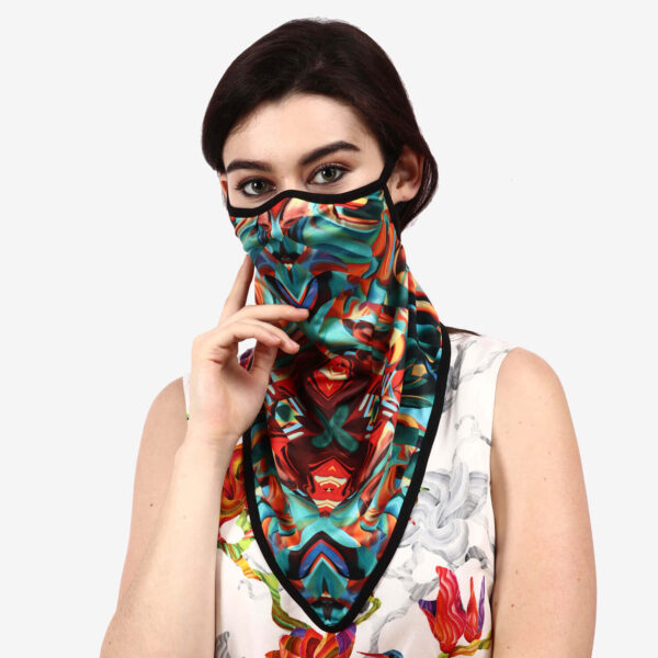 07 Beautiful Designer Unisex Fabric Face Mask with Ear Loops for Men Women Girl & Kids Reusable & Washable Hazelglow IMG_4122 2000px Unisex Face Cover Scarf Stylish Bandana Reusable Washable UV Protection