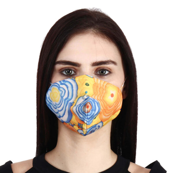 HAZELGLOW BASICS Beautiful Designer Fabric Face Mask with Ear Loops Reusable & Washable IV