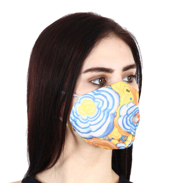 HAZELGLOW BASICS Beautiful Designer Fabric Face Mask with Ear Loops Reusable & Washable IV