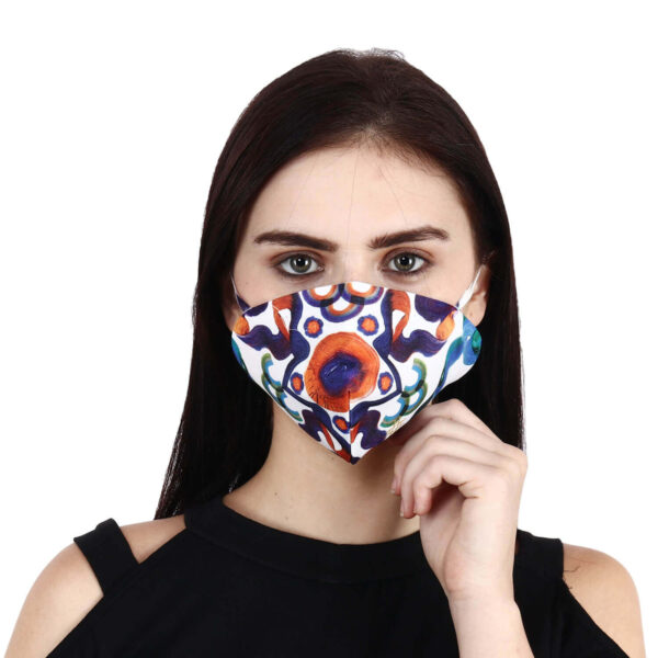 HAZELGLOW Beautiful Designer Fabric Face Mask with Ear Loops Reusable Washable