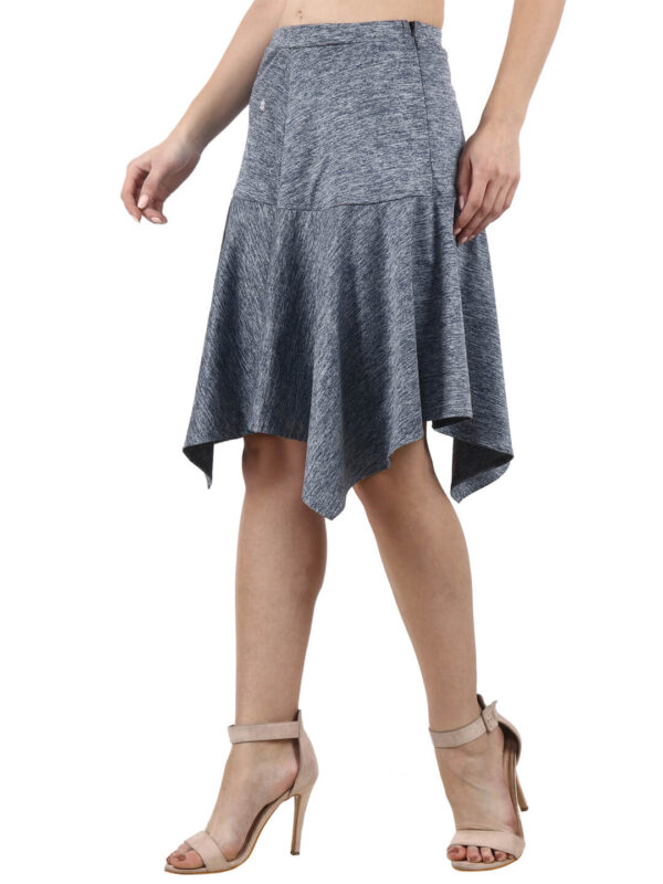 hazelglow Basics Asymmetric Skirt 1 - 4 Asymmetrical Skirt Solid Colors D-1 hazelglow