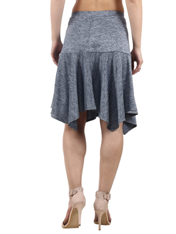 hazelglow Basics Asymmetric Skirt 1 - 5 Asymmetrical Skirt Solid Colors D-1 hazelglow