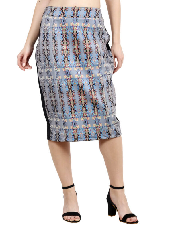 hazelglow Basics Designer Print Pencil Skirt For Girls & Womens 5 - 4 Designer Pencil Skirt Print For Girls and womens D-5 hazelglow