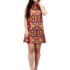 hazelglow Basics Designer Print Sleeve Less Tunic Dress 5 - 1 Flower Print Tunic Dress,