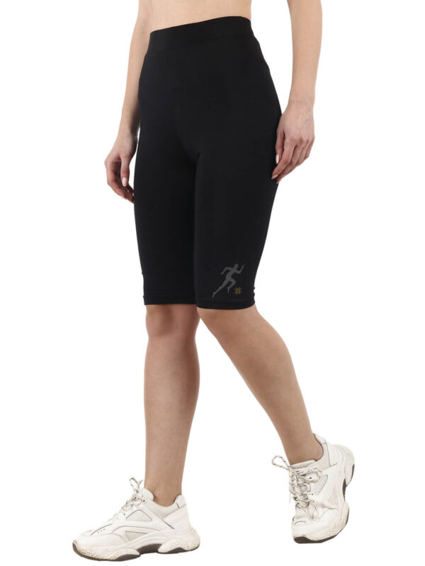 hazelglow Basics Knee Length Womens Sporty Tights 3 - 3 Active Wear Sporty Legging Knee Length D-3 hazelglow