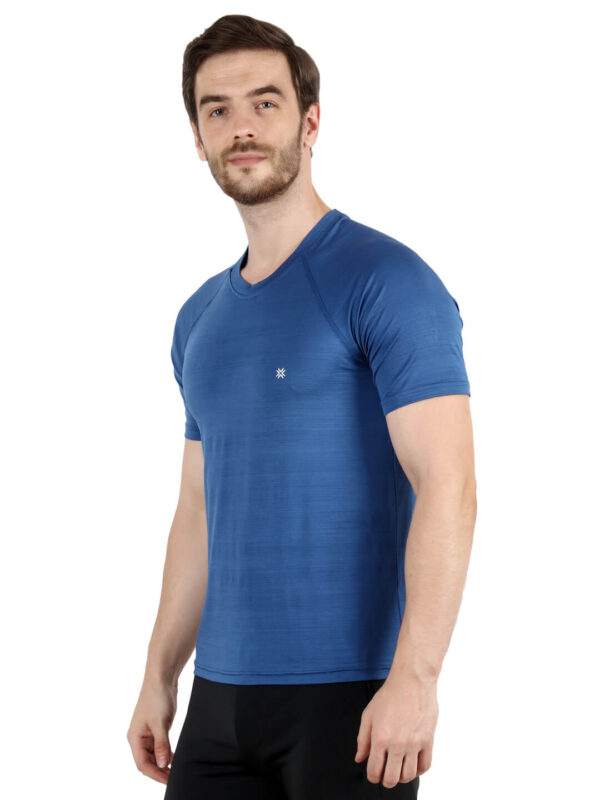 Men's Regular Fit Half Sleeves T-Shirt by hazelglow Basics