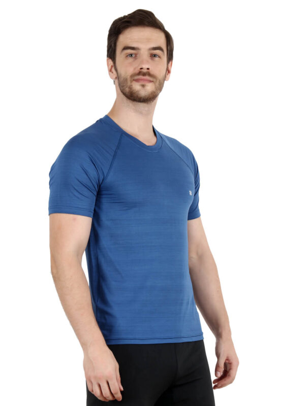 Men's Regular Fit Half Sleeves T-Shirt by hazelglow Basics