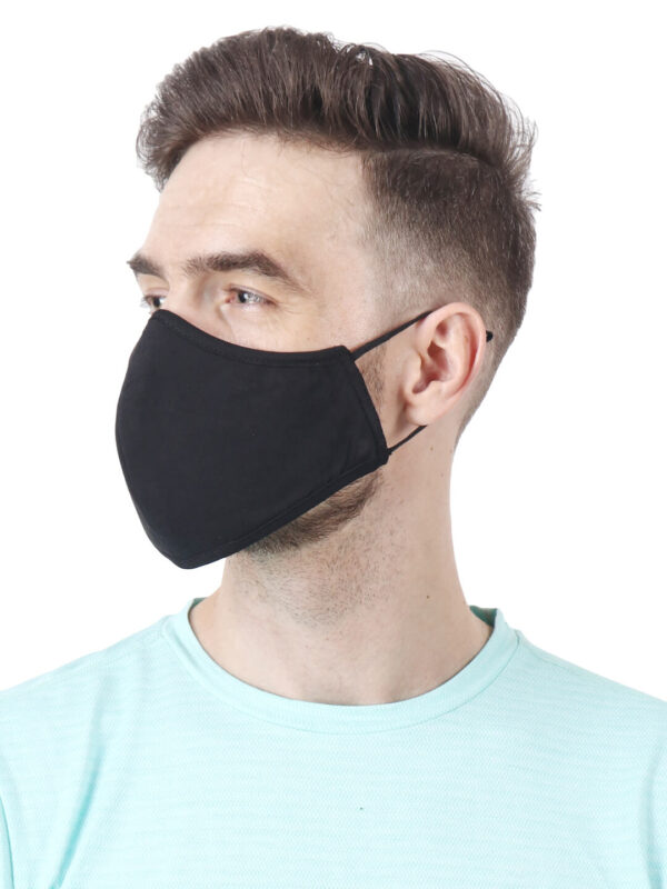 hazelglow Basics Unisex face mask 1 - 2 Unisex Face Mask with Ear Loops Reusable & Washable Set of 3 Colors HAZELGLOW