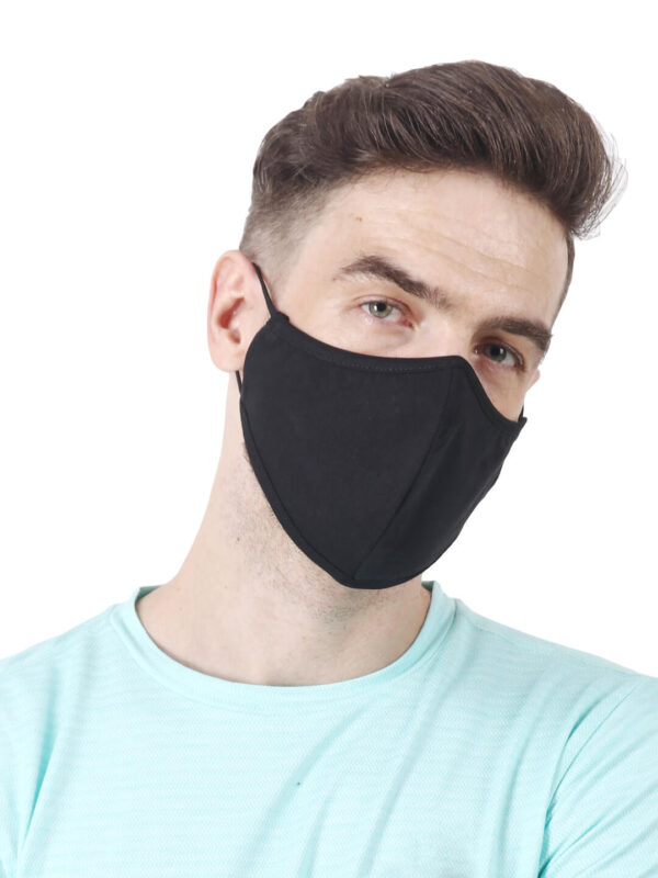 hazelglow Basics Unisex face mask 1 - 4 Unisex Face Mask with Ear Loops Reusable & Washable Set of 3 Colors HAZELGLOW