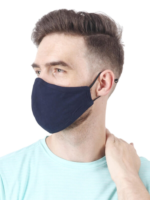 hazelglow Basics Unisex face mask 2 - 3 Unisex Face Mask with Ear Loops Reusable & Washable Set of 3 Colors HAZELGLOW