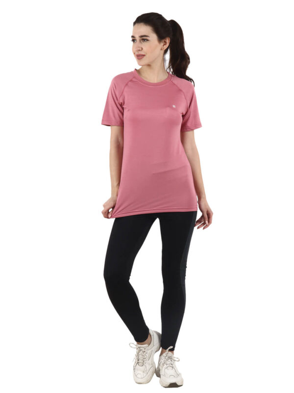 Girls Half Sleeves T-Shirt D-1 hazelglow