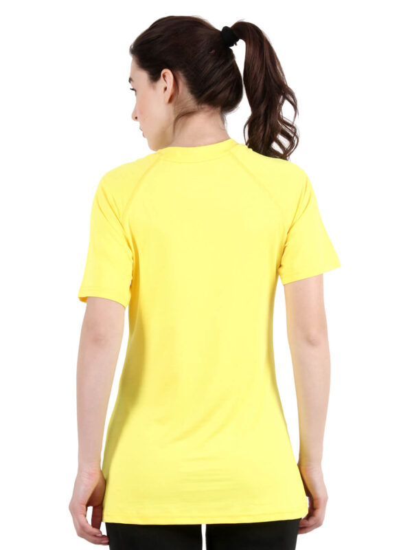 hazelglow Basics Womens T Shirt 5 - 4 Yellow T-Shirt Womens Regular Fit Half Sleeves D-5 hazelglow