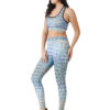 Sporty Active Wear Top Designer Print Harmony D-6 hazelglow