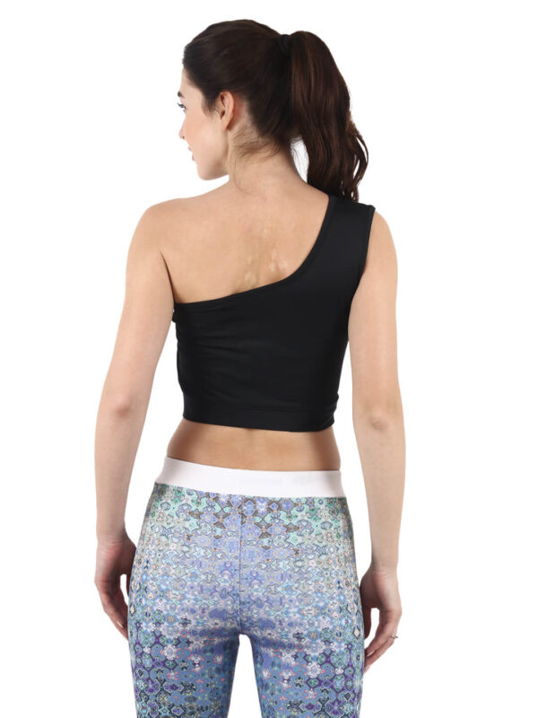 hazelglow basics Active Wear Sporty Top One Shoulder 1 - 8 One Shoulder Sporty Top Reflector Print Active Wear D-1 hazelglow