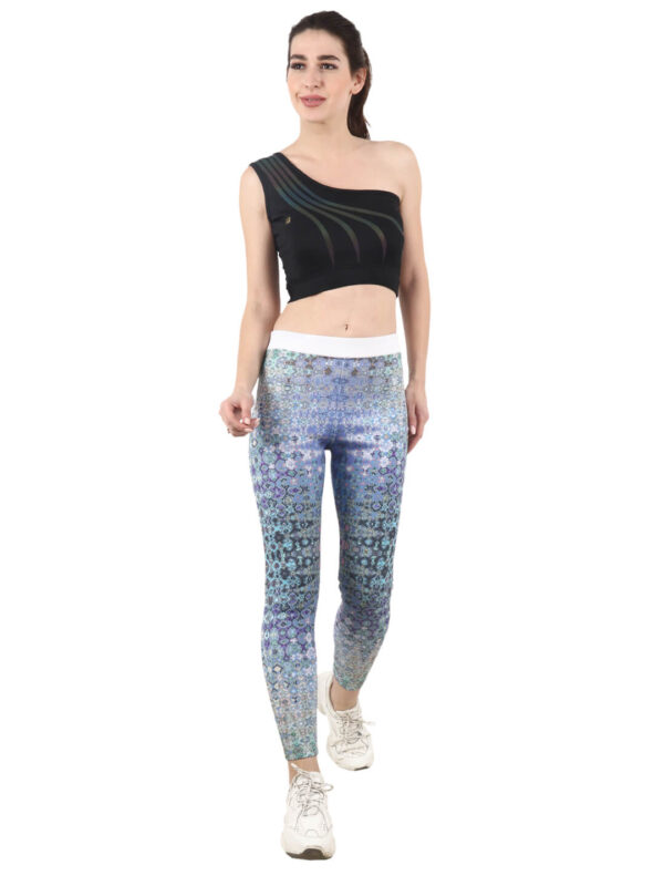 hazelglow basics Active Wear Sporty Top One Shoulder 1 - 9 One Shoulder Sporty Top Reflector Print Active Wear D-1 hazelglow