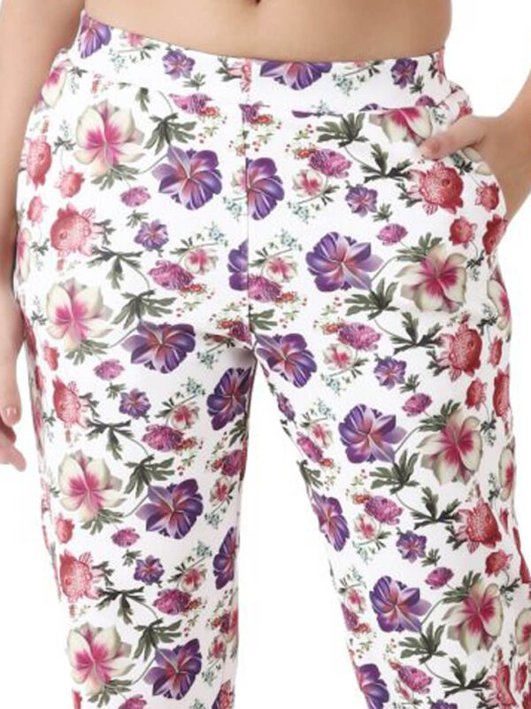 hazelglow basics Designer Print Laurel Trouser 1 - 6 Floral Print Pant Designer Trouser D-6 hazelglow