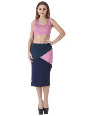 Color Block Pencil Skirt hazelglow 02 Color Block Skirt,