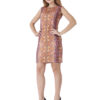 Elegant Tunic Dress Designer Print hazelglow D-1