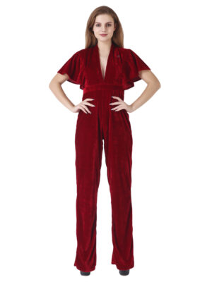 Ruffle Sleeve JumpSuit Stylish & Glamorous hazelglow 01 jumpsuit for women party wear,