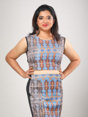 3 Crop Top Blouse Designer Animal Print Womens & Girls D-4 hazelglow 110 1080 x 1440 Animal Print Crop Top Blouse,Designer blouse,