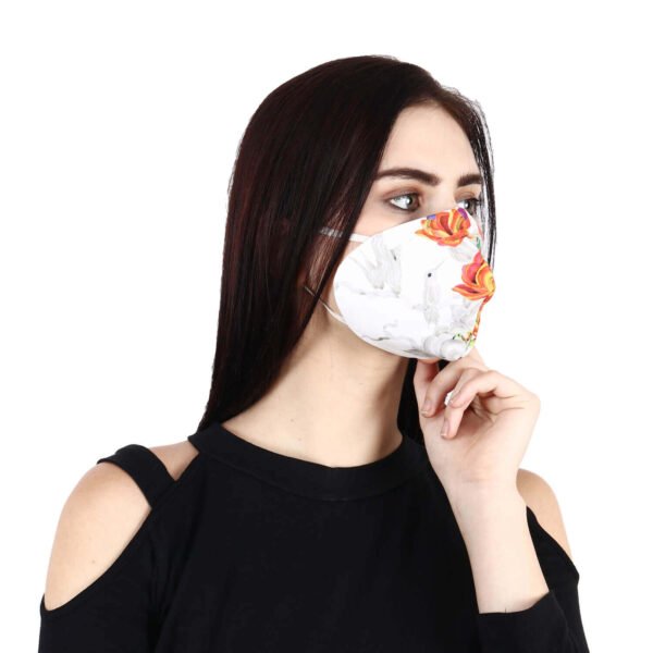 HAZELGLOW BASICS Beautiful Designer Fabric Face Mask with Ear Loops Reusable & Washable V