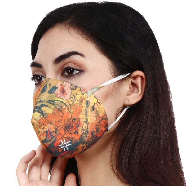 HAZELGLOW BASICS Beautiful Designer Fabric Face Mask with Ear Loops Reusable & Washable III