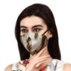HAZELGLOW BASICS Beautiful Designer Silk Fabric Face Mask with Ear Loops