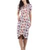 Designer Florel Print Asymmetric Skirt