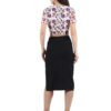 Asymmetric Skirt Designer Florel Print D-4 hazelglow