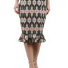 Ruffle Skirt Animal Print Designer Bottom D-3 hazelglow