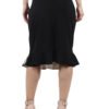 Ruffle Skirt Animal Print Designer Bottom D-3 hazelglow