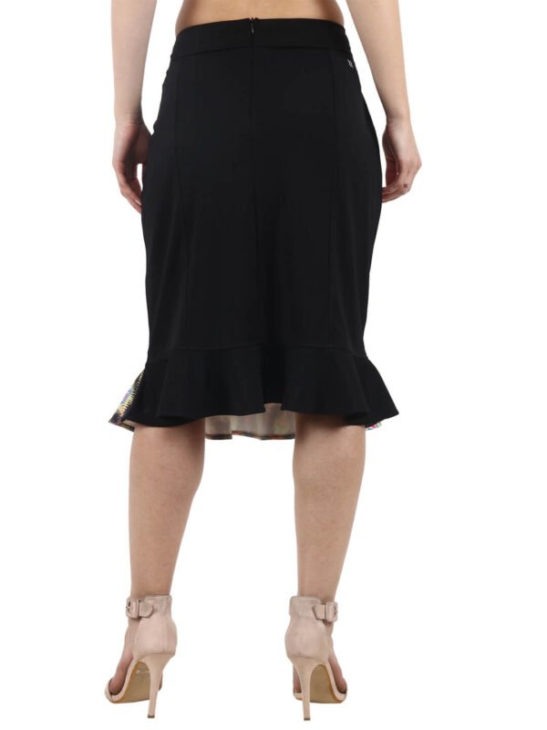 Ruffle Skirt Animal Print Designer Bottom D-3 hazelglow