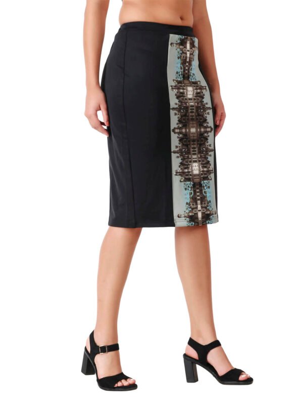 Designer Print Pencil Skirt for Girls D-7 hazelglow