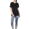 Black T-Shirt for Womens Regular Fit Half Sleeve D-4 hazelglow