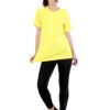 Yellow T-Shirt Womens Regular Fit Half Sleeves D-5 hazelglow