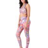 Active Wear Designer Print Symphony Sporty Legging D-6 hazelglow