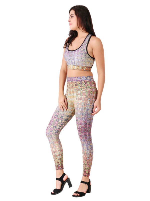 Active Wear Legging Sporty Designer Print D-7 hazelglow