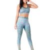 Sporty Active Wear Top Designer Print Harmony D-6 hazelglow