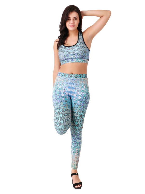 Sporty Active Wear Top Designer Print Harmony D-6 hazelglow
