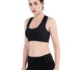 Black Active Wear Sporty Top D-2 hazelglow