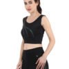 Reflector Print Active Wear Sporty Top D-5 hazelglow