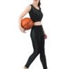 Reflector Print Active Wear Sporty Top D-5 hazelglow
