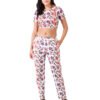 Floral Print Pant,Women's Designer Floral Print Trouser Pant