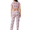 Floral Print Pant Designer Trouser D-6 hazelglow
