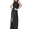 Cocktail Party Dress Cowl Back Black hazelglow