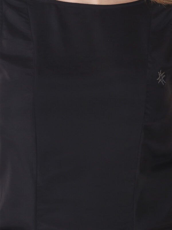 Cocktail Party Dress Cowl Back Black hazelglow