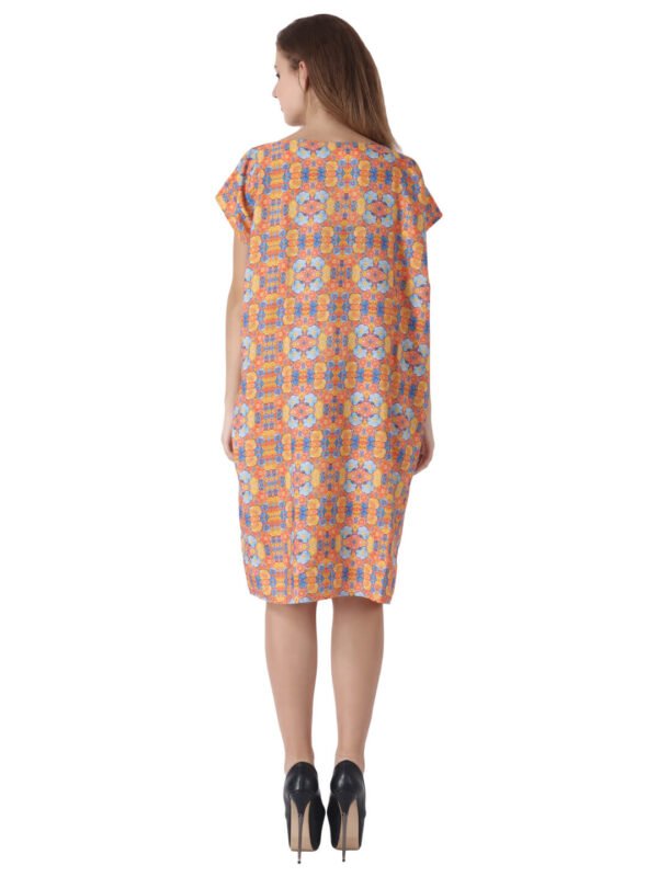 Kaftan Dress Blossom Designer Print D-4 hazelglow